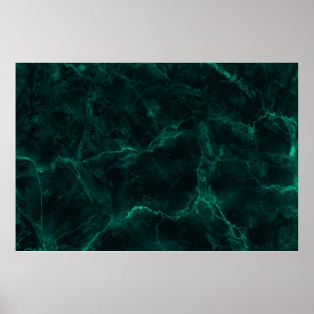 Dark green marble texture poster (Front)