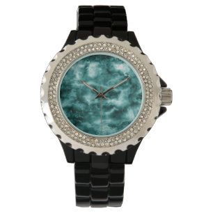 Dark Green Marble Texture Watch