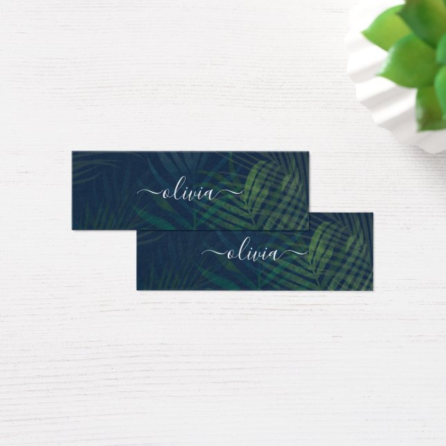 Dark green palms leaves pattern (Desk)
