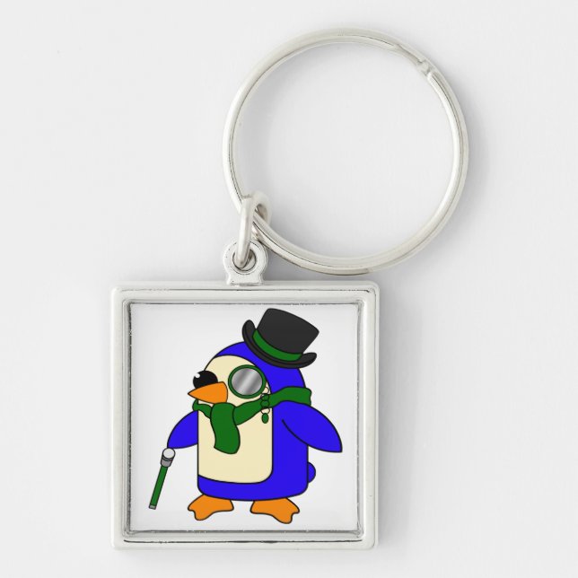 Dark green penguin key ring (Front)