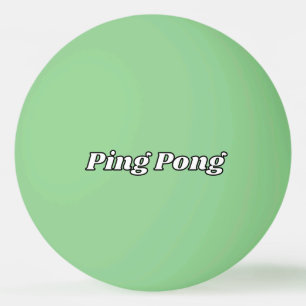 Dark Green Ping Pong Ball with Custom Text