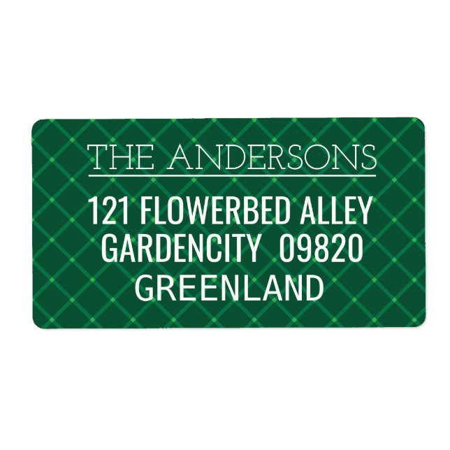 Dark green plaid traditional pattern (Front)