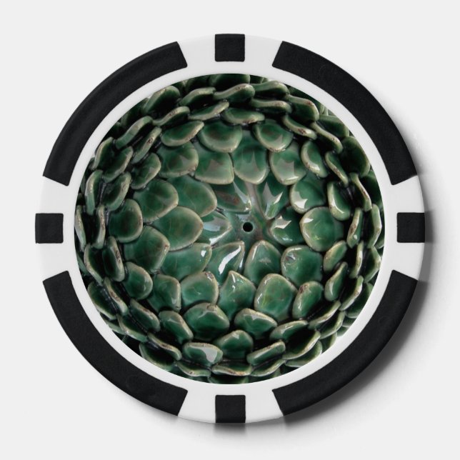 Dark Green poker chip (Front)