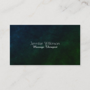 Dark green shade natural stone look business card