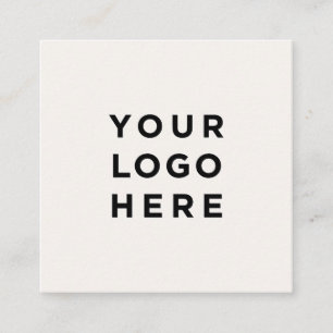 Dark Green Simple Minimalist Editable Colour Square Business Card