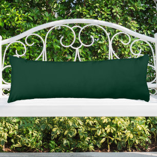 Dark Green Solid Colour Body Cushion
