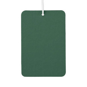Dark Green Solid Colour Car Air Freshener