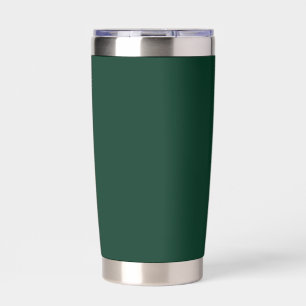 Dark Green Solid Colour Insulated Tumbler