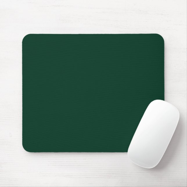 Dark Green Solid Colour Mouse Pad (With Mouse)