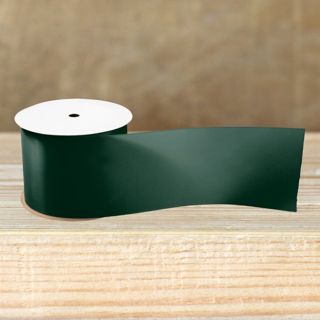 Dark Green Solid Colour Satin Ribbon (Creator Uploaded)