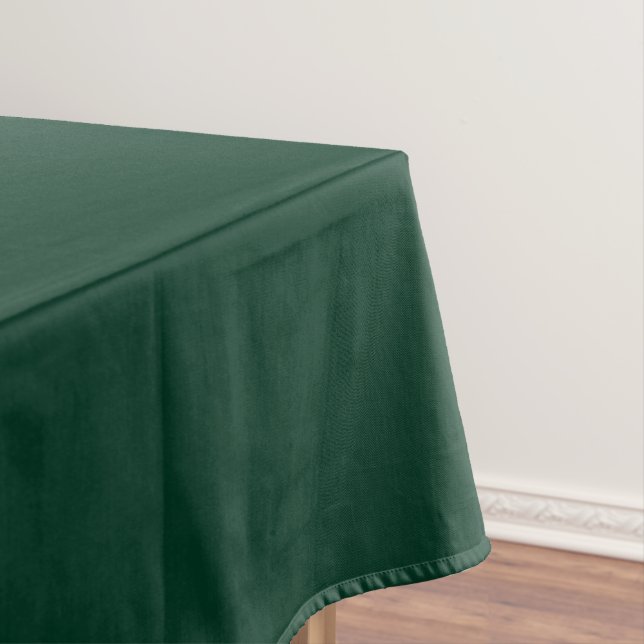 Dark Green Solid Colour Tablecloth (In Situ)
