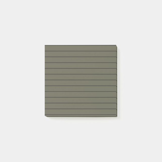 Dark Green Stylish Stationery Post-it Notes (Front)