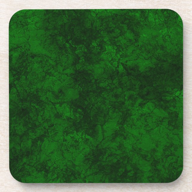 Dark green texture textured suede marble granite s coaster (Front)