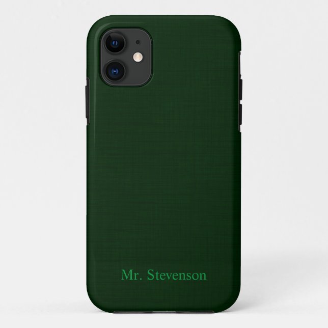 Dark green textured Case-Mate iPhone case (Back)