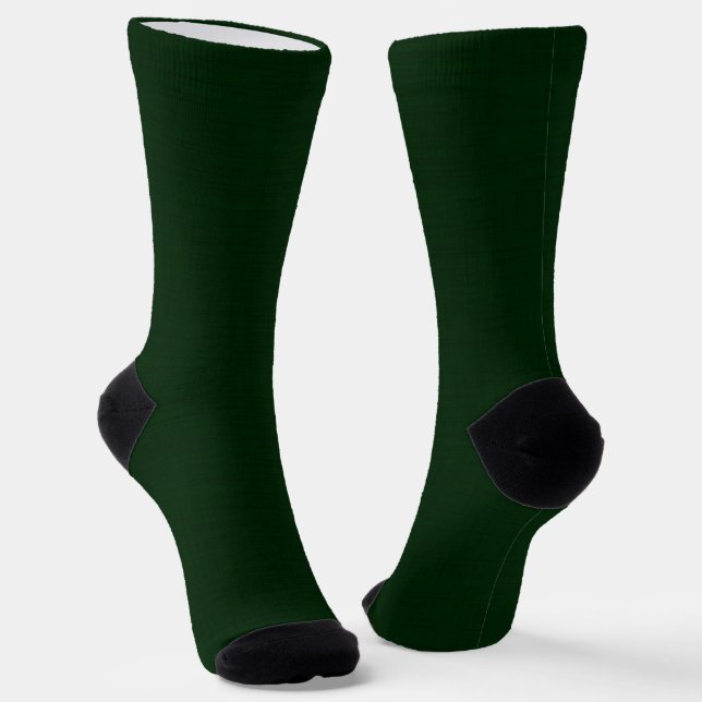 Dark green textured socks (Angled)