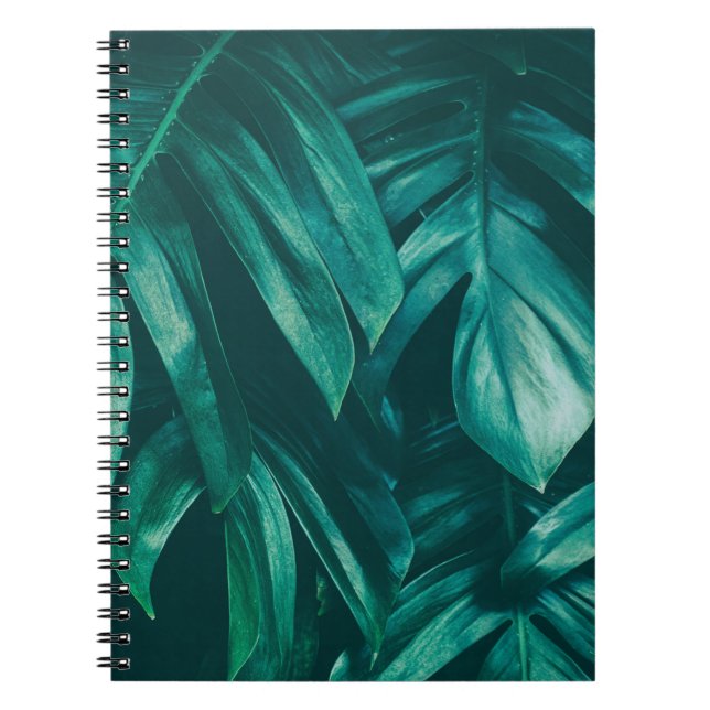 Dark green, tropical jungle foliage. notebook (Front)