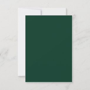 Dark Green Wedding Invitation