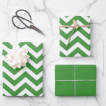 Dark Green & White Chevron Wedding Birthday Wrapping Paper Sheet<br><div class="desc">This stylish Dark Green and White Chevron Print graphic design is perfect for any project. The dark green and white colour palette gives it a classic look that can be used in a variety of projects. It's perfect for a modern, minimalistic, and sophisticated look that will make your design stand...</div>