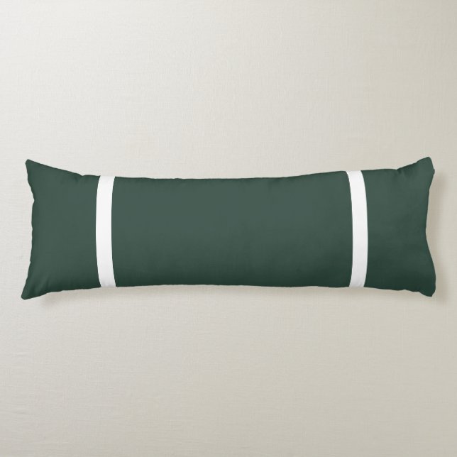 Dark Green  + White Trim  Body Cushion (Front)