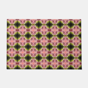 Dark Green With Lime And Pink Doormat