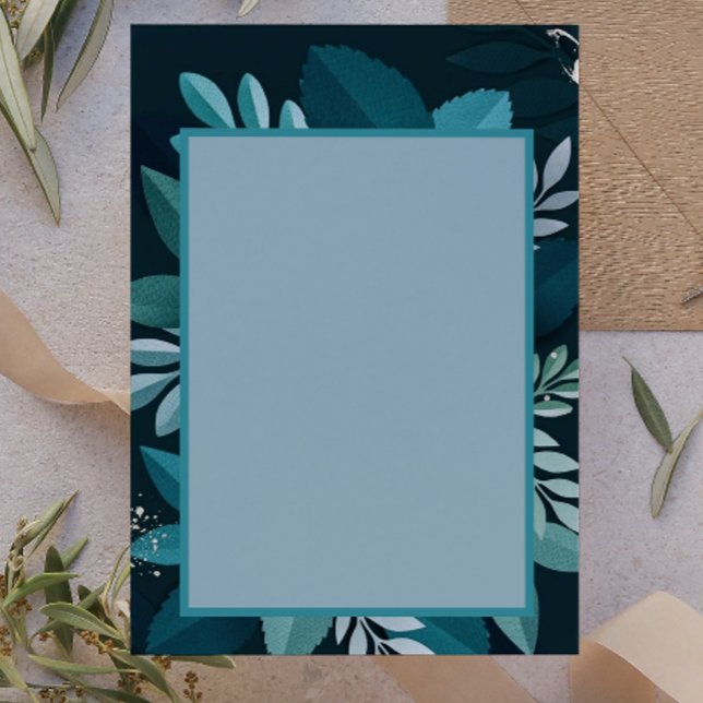 Dark Greenery Elegant   Post-it Notes (Creator Uploaded)