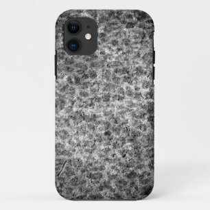 Dark grey abstract stone grunge texture iPhone 11 case