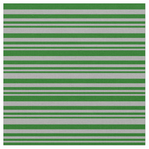 Dark Grey and Dark Green Lines/Stripes Pattern Fabric