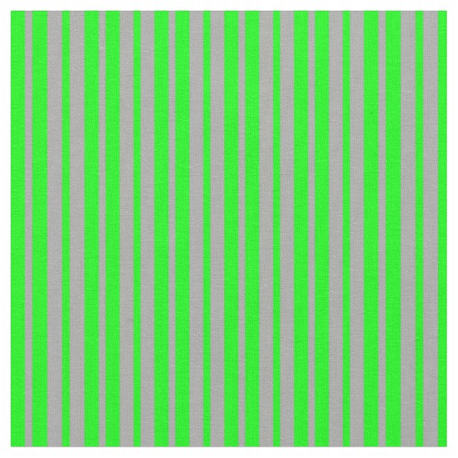 Dark Grey and Lime Striped/Lined Pattern Fabric (Close Up)