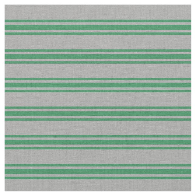 Dark Grey and Sea Green Coloured Pattern Fabric (Close Up)