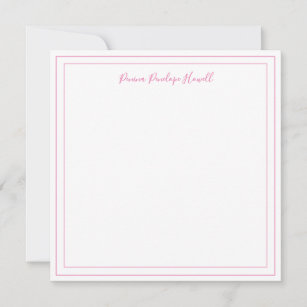 Dark Grey and White Minimalist Square Flat Note  I Thank You Card
