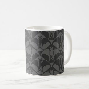 Dark Grey Batty Coffee Mug