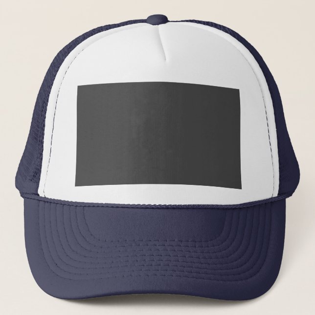 Dark Grey, Black Eel Trucker Hat (Front)