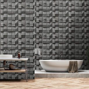 Dark Grey Concrete Pattern Wallpaper