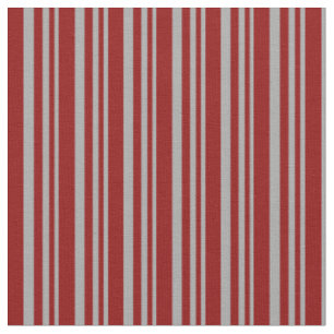 Dark Grey & Dark Red Coloured Pattern of Stripes Fabric