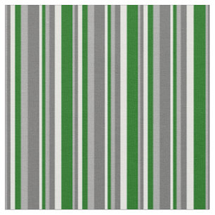 Dark Grey, Dim Grey, Mint Cream & Dark Green Fabric