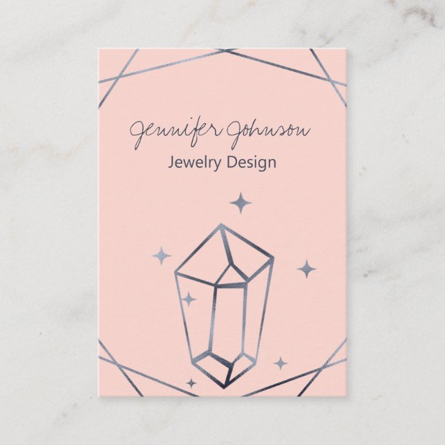 Dark Grey Foil Business Card (Front)