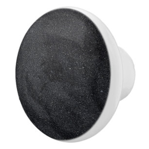 Dark Grey Glitter Ceramic Knob