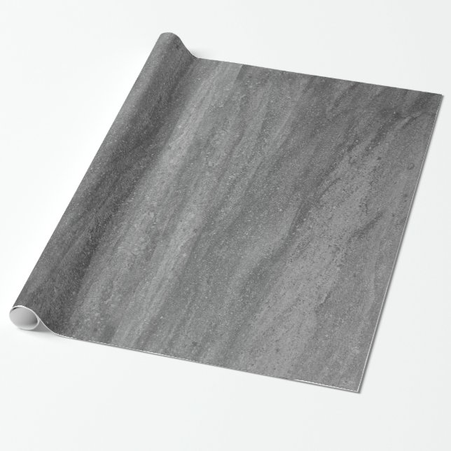 Dark Grey Granite Wrapping Paper (Unrolled)