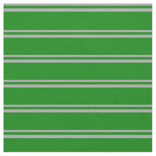 Dark Grey & Green Coloured Lines Pattern Fabric