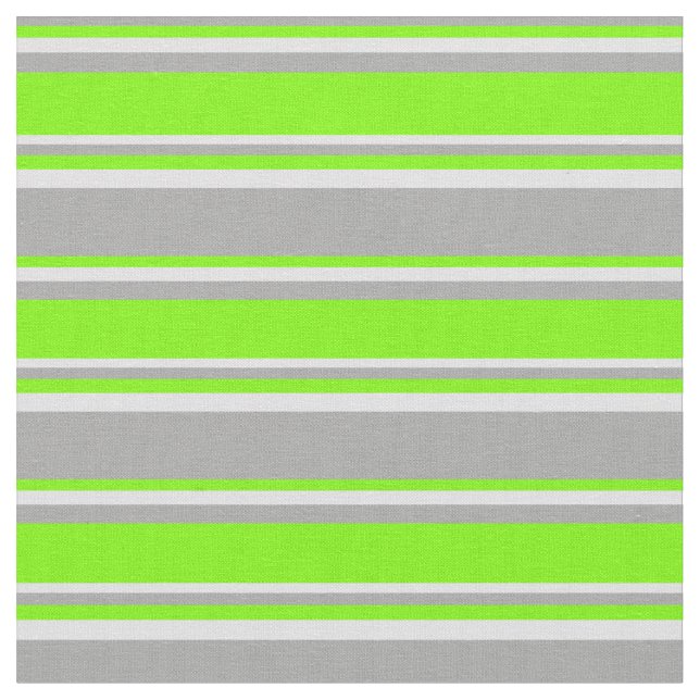 Dark Grey, Green & Lavender Coloured Lines Fabric (Close Up)