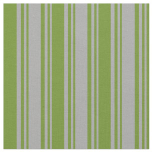 Dark Grey & Green Pattern of Stripes Fabric