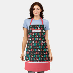 Dark Grey Ho Ho Ho Armadillo Apron