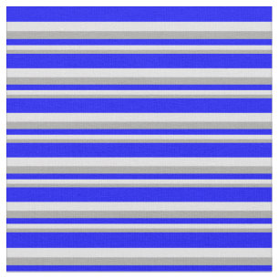 Dark Grey, Lavender & Blue Coloured Lines Fabric