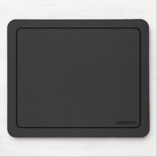 Dark-grey leather image print mouse pad