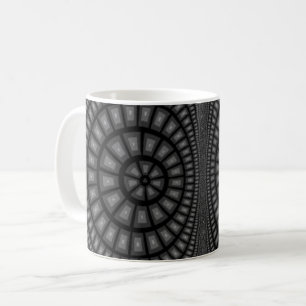 Dark Grey Mandelbrot Coffee Mug