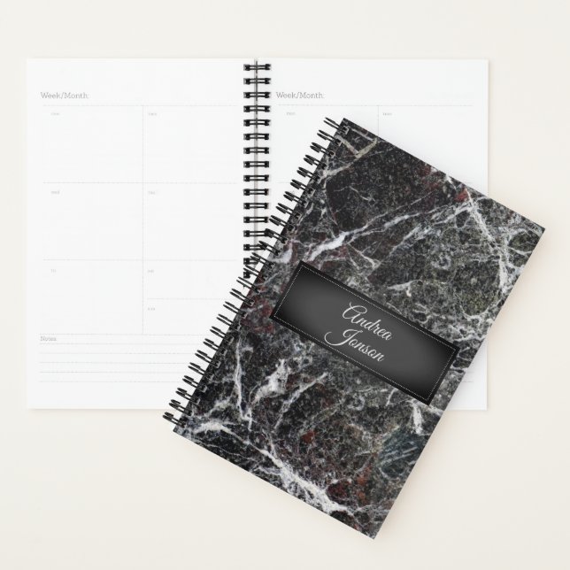 Dark Grey Marble Stone Texture Planner (Display)