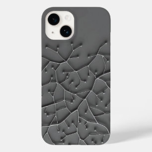 Dark Grey Organic iPhone Case Modern Texture