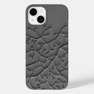 Dark Grey Organic iPhone Case Modern Texture