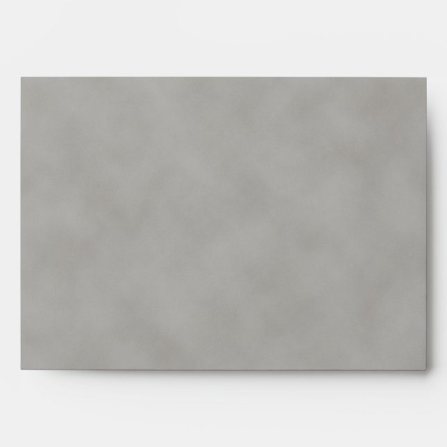 Dark Grey Parchment Texture Background Envelope (Front)