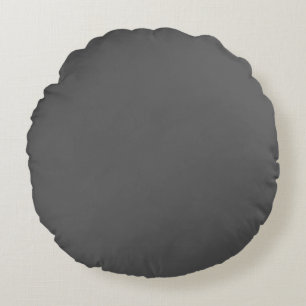Dark Grey Uni Colour Round Cushion